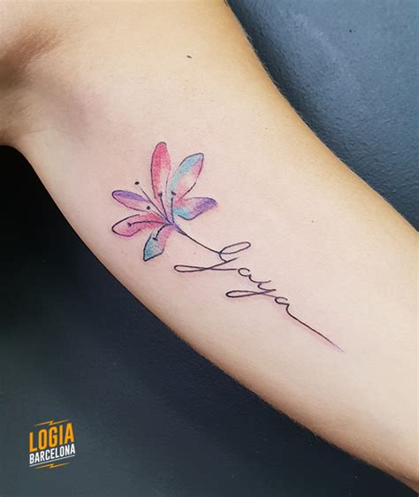 tatuaje de flores con nombres|tatuajes de flores bonitas.